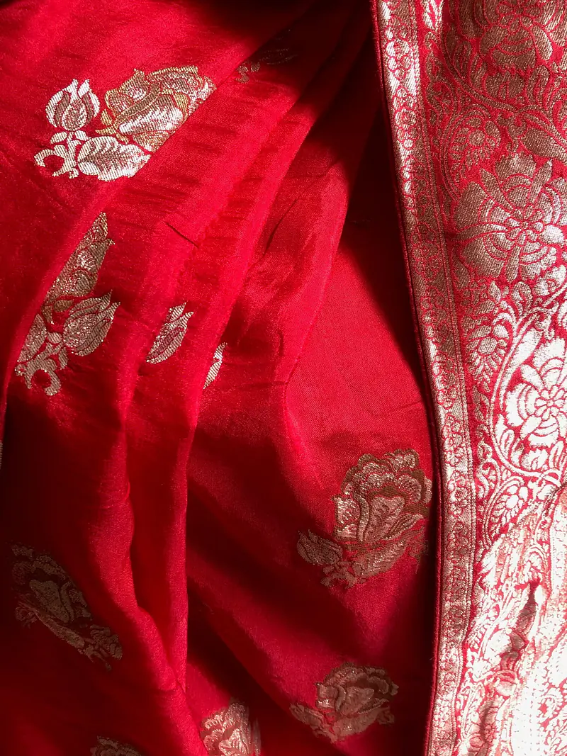 Red Gold Banaras Saree - Master