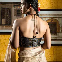Sheer Gold Tissue Saree - Master