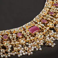 Silver Gold Roseate Pearl Set - Master
