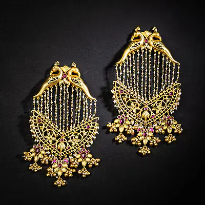 Pearl Mayura Earrings - Master