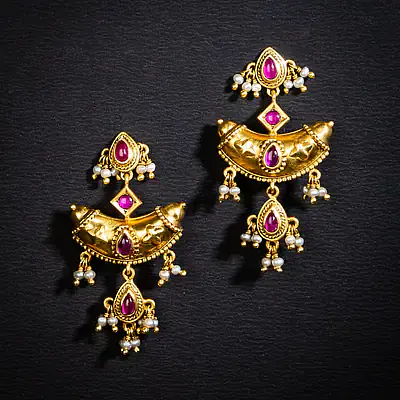 Ethnic Teardrop Earrings - Master