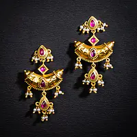 Ethnic Teardrop Earrings - Master