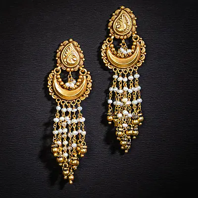 Pearl Silver Cascade Earrings - Master