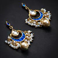 Pavalam Indigo Earrings - Master