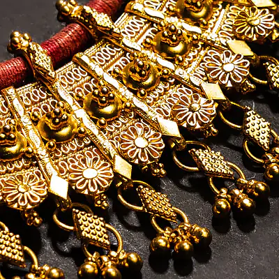 Aadhira Silver Gold Necklace - Master