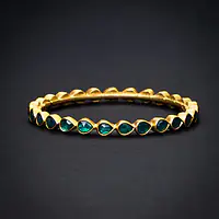 Traditional South Indian Green Bangle - Master