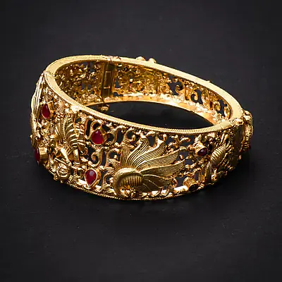 Krishna Silver Gold  Bangle - Master