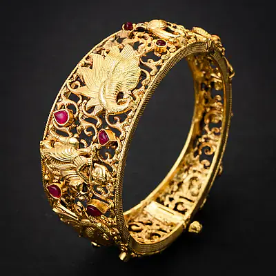 Krishna Silver Gold  Bangle - Master