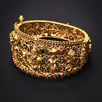 Ras Lila Silver Gold  Bangle - Master