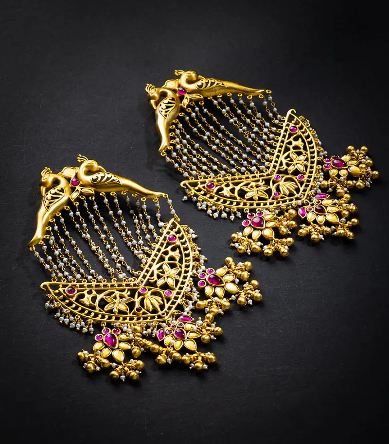 Pearl Mayura Earrings - Master
