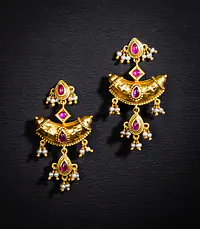 Ethnic Teardrop Earrings - Master