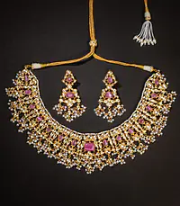 Silver Gold Roseate Pearl Set - Master