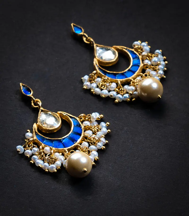 Pavalam Indigo Earrings - Master