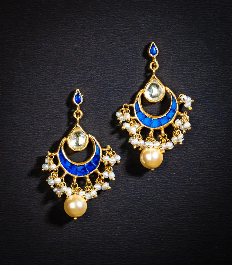 Pavalam Indigo Earrings - Master