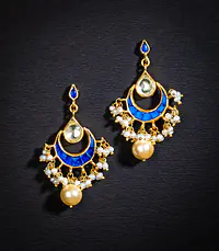 Pavalam Indigo Earrings - Master