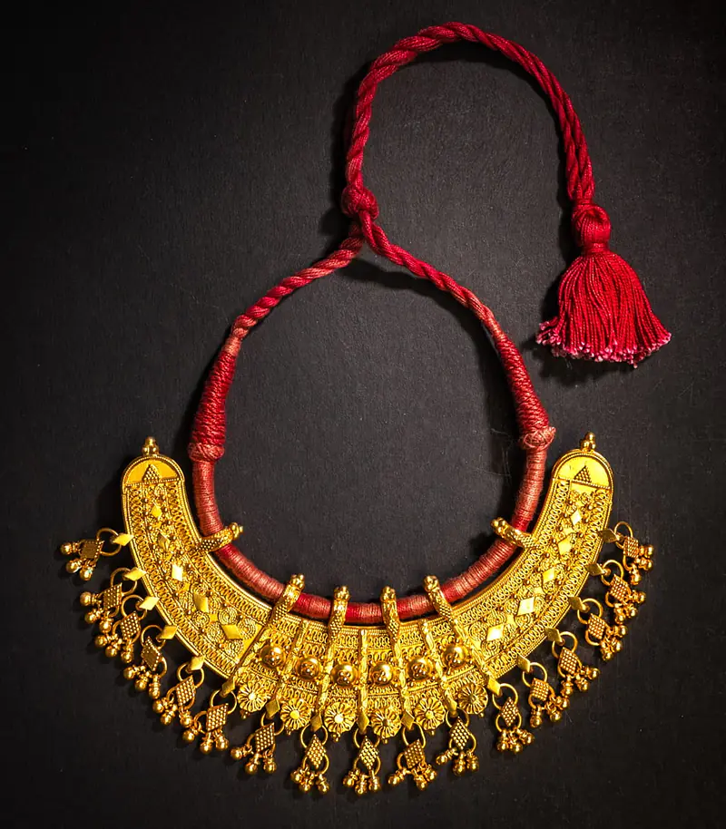 Aadhira Silver Gold Necklace - Master