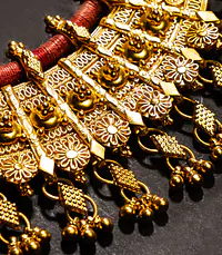 Aadhira Silver Gold Necklace - Master