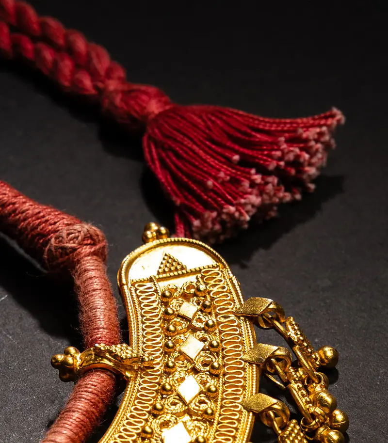 Aadhira Silver Gold Necklace - Master