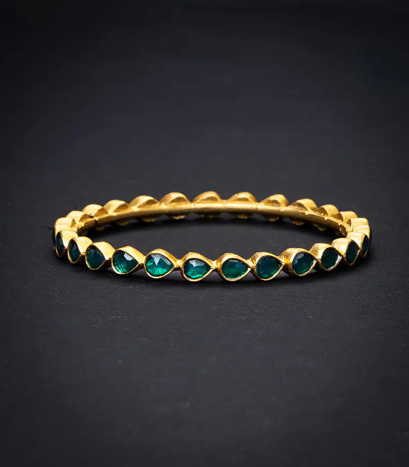 Traditional South Indian Green Bangle - Master