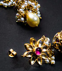 Silver Gold Heritage Jhumkas - Master