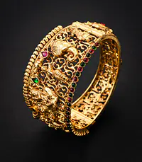 Ras Lila Silver Gold  Bangle - Master