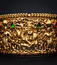 Ras Lila Silver Gold  Bangle - Master