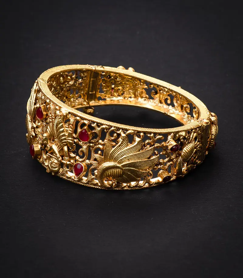 Krishna Silver Gold  Bangle - Master