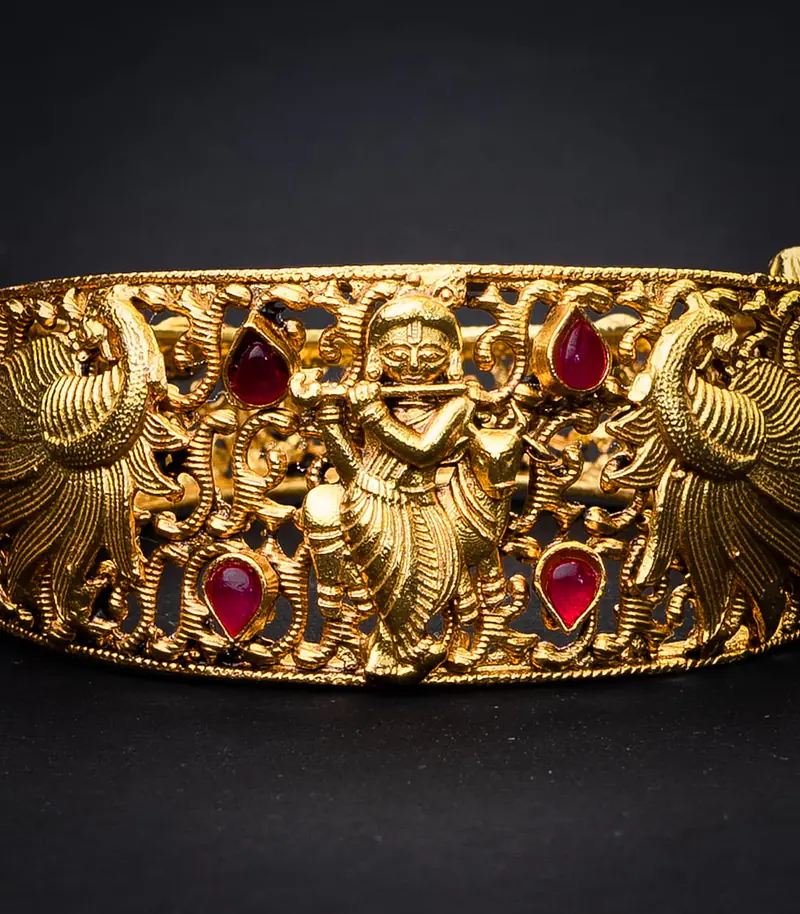 Krishna Silver Gold  Bangle - Master