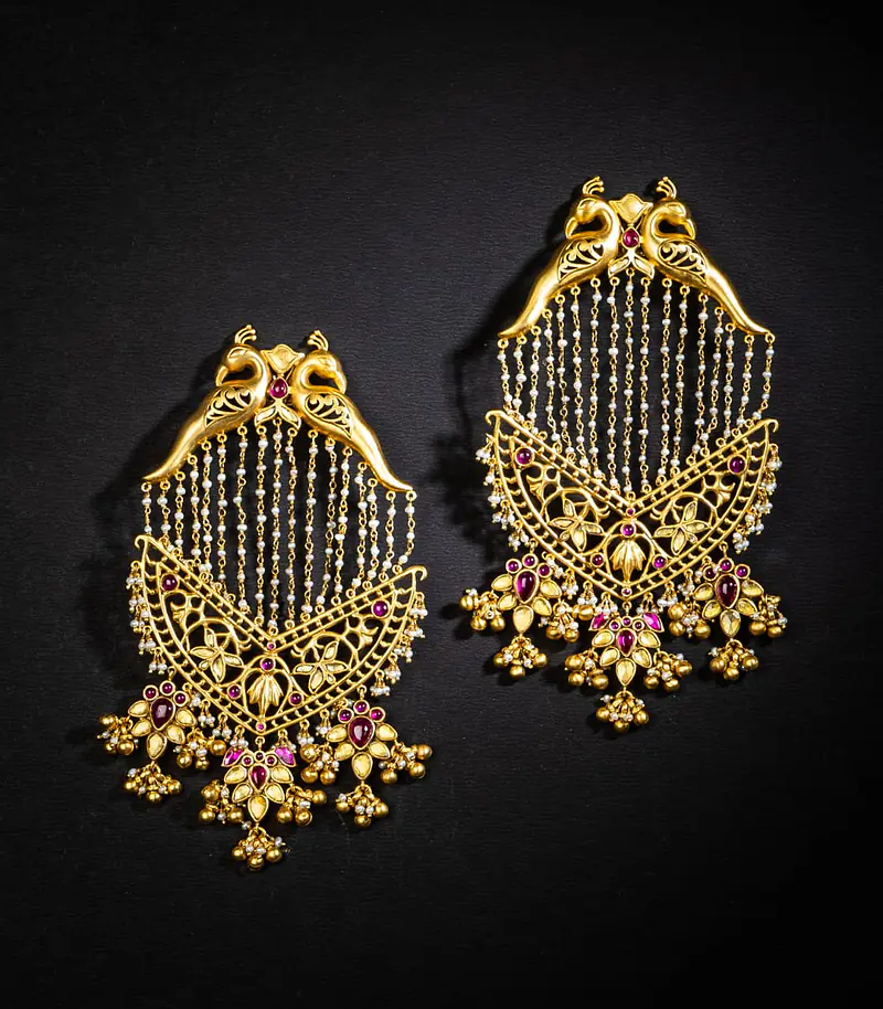 Pearl Mayura Earrings - Master