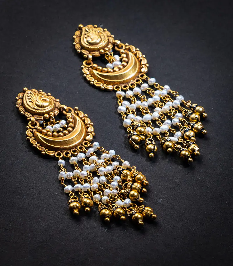 Pearl Silver Cascade Earrings - Master