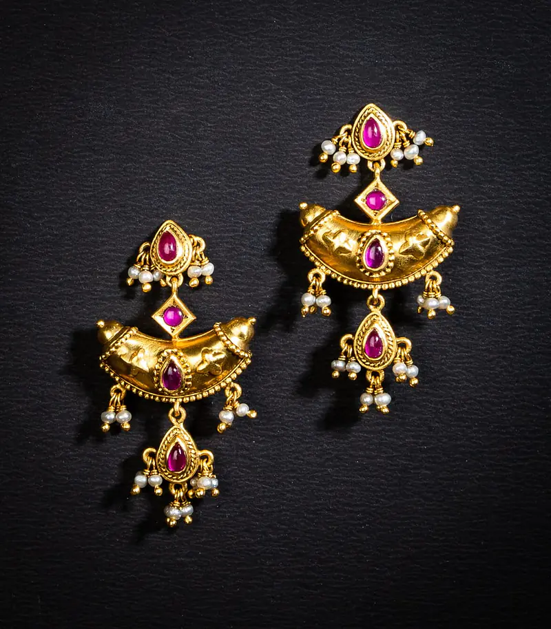 Ethnic Teardrop Earrings - Master
