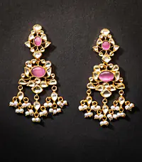 Silver Gold Roseate Pearl Set - Master